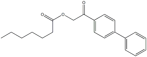 庚酸對聯苯甲醯甲酯 结构式