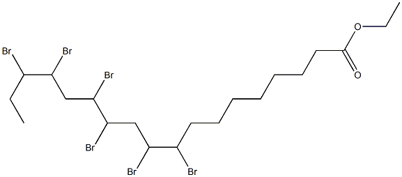 ethyl 9,10,12,13,15,16-hexabromostearate Structure