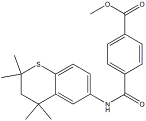 methyl 4-((2,3-dihydro-2,2,4,4-teetramethyl-2H-1-benzothiopyran-6-yl)carbamoyl)benzoate