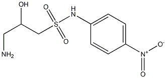 3-amino-2-hydroxy-N-(4-nitrophenyl)propanesulfonamide 化学構造式