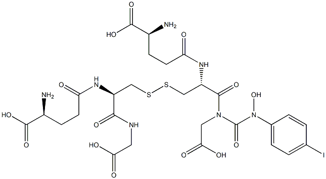 S-(N-hydroxy-N-p-iodophenylcarbamoyl)glutathione,,结构式