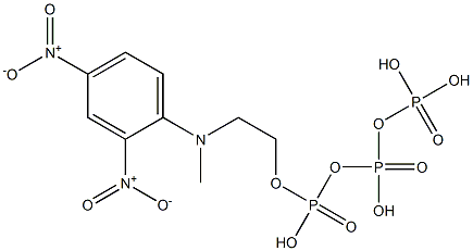 2-(methyl(2,4-dinitrophenyl)amino)ethyl triphosphate Structure