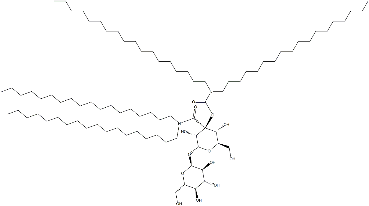 trehalose dicarboxylic acid bis-(N,N-dioctadecylamide),,结构式