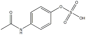 4-acetylaminophenyl sulfate,,结构式