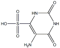 5-aminouracil-6-sulfonic acid Structure