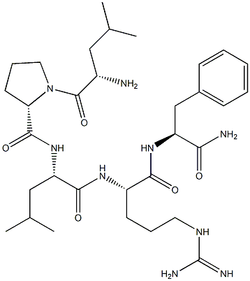 leucyl-prolyl-leucyl-arginyl-phenylalaninamide 结构式