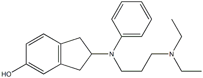 N-(3-(N,N-diethylamino)propyl)-N-phenyl-2-aminoindan-5-ol Structure