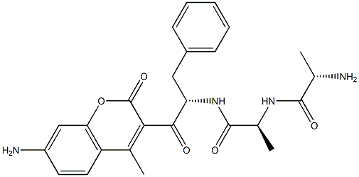 alanyl-alanyl-phenylalanyl-7-amino-4-methylcoumarin Structure