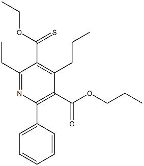 2,3-diethyl-4,5-dipropyl-6-phenylpyridine-3-thiocarboxylate-5-carboxylate