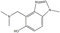 1-methyl-4-dimethylaminomethyl-5-hydroxybenzimidazole,,结构式