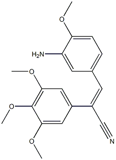 3-(3-amino-4-methoxyphenyl)-2-(3,4,5-trimethoxyphenyl)acrylonitrile