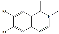 1,2-dimethyl-6,7-dihydroxyisoquinoline Struktur