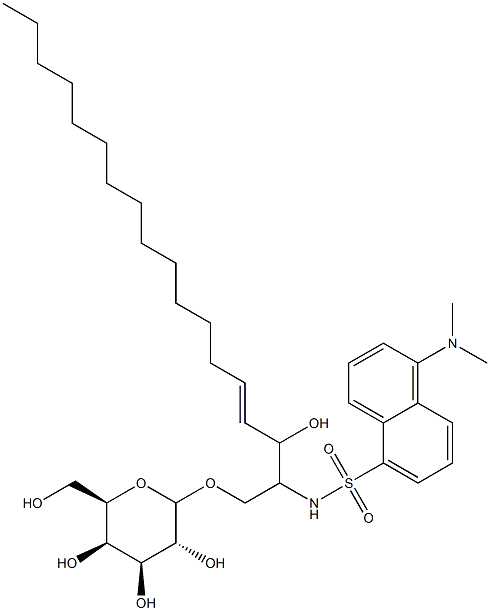 galactosyl-N-dansyl-sphingosine 化学構造式