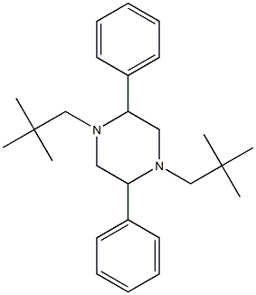 1,4-dineopentyl-2,5-diphenylpiperazine,,结构式