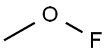 methyl hypofluorite Struktur