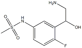 3'-(2-amino-1-hydroxyethyl)-4'-fluoromethanesulfonanilide 结构式