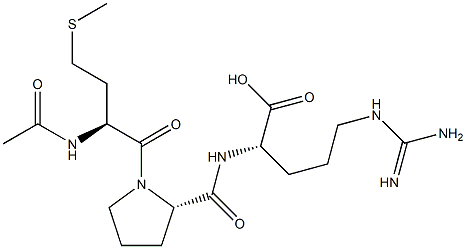 acetylmethionyl-prolyl-arginine 结构式