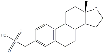 17-oxoestra-1,3,5(10)-trien-3-ylmethanesulfonic acid Struktur