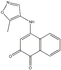 N-(5-methyl-4-isoxazolyl)-4-amino-1,2-naphthoquinone Structure