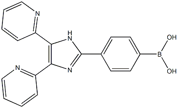 4-(4,5-di(2-pyridyl)-1H-imidazol-2-yl)phenylboronic acid 化学構造式