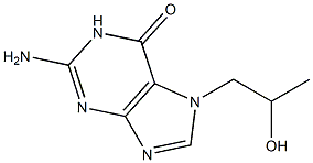 7-(2-hydroxypropyl)guanine 化学構造式