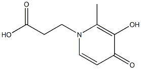 1-(2'-carboxyethyl)-3-hydroxy-2-methyl-4-pyridinone,,结构式