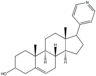 17-(4-pyridyl)androst-5-en-3-ol 结构式