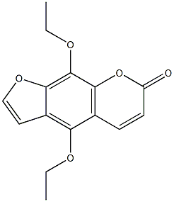 5,8-diethoxypsoralen 化学構造式