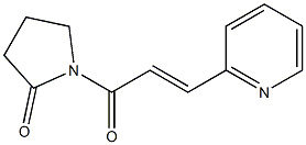 1-(trans-3-(2-pyridyl)acryloyl)-2-pyrrolidinone Structure