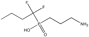 3-aminopropyl-(1,1,-difluoro-n-butyl)phosphinic acid 化学構造式