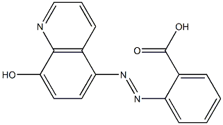 5-(2'-carboxyphenyl)azoquinolin-8-ol Struktur
