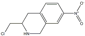 3-chloromethyl-7-nitro-1,2,3,4-tetrahydroisoquinoline 结构式