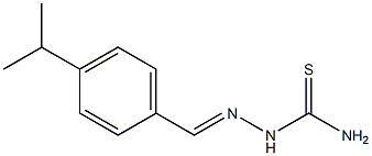 4-isopropylbenzaldehyde thiosemicarbazone Structure