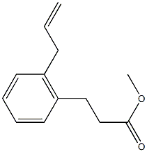 methyl 2-allyl-3-benzenepropanoate 化学構造式