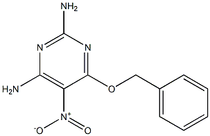 4-(benzyloxy)-2,6-diamino-5-nitropyrimidine Struktur