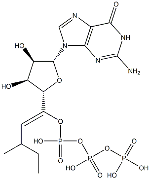 betagamma-methylene-guanosine 5'-triphosphate 化学構造式