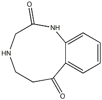 2,7-dioxo-2,3,4,5,6,7-hexahydro-1H-benzo(h)(1,4)diazonine,,结构式