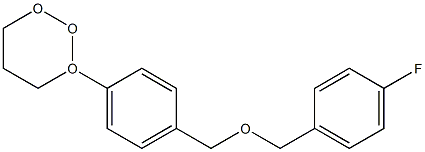 3-(4-(4'-fluorobenzyloxymethyl)phenyl)trioxane Struktur