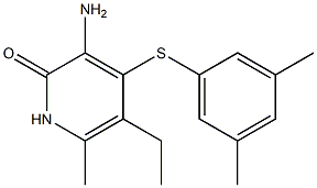 3-amino-5-ethyl-6-methyl-4-((3',5'-dimethylphenyl)thio)pyridin-2(1H)-one