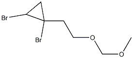 1,2-dibromo-1-(2-methoxymethoxyethyl)cyclopropane,,结构式