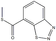 S-methyl benzo(1,2,3)thiadiazole-7-carbothioate Struktur