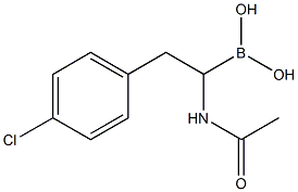 (1-acetamido-2-(4-chlorophenyl)ethyl)boronic acid Struktur