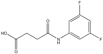 N-(3,5-difluorophenyl)succinamic acid Structure