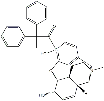 3-(2,2-diphenylpropionyl) morphine