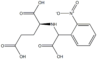 (carboxy-2-nitrobenzyl)glutamic acid,,结构式
