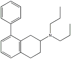 8-phenyl-2-(di-n-propylamino)tetralin Structure