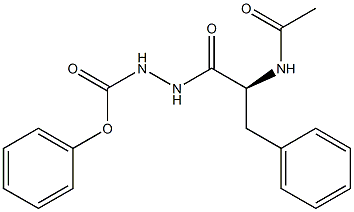 N-(acetyl-phenylalaninyl)azaglycine phenyl ester Struktur