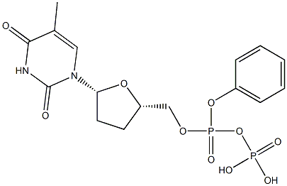 phenol deoxythymidine diphosphate,,结构式