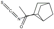 EXO-2-ACETYL-EXO-6-ISOTHIOCYANATONORBORNANE Struktur
