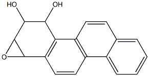 DIHYDROXY-EPOXY-TETRAHYDROCHRYSENE Struktur